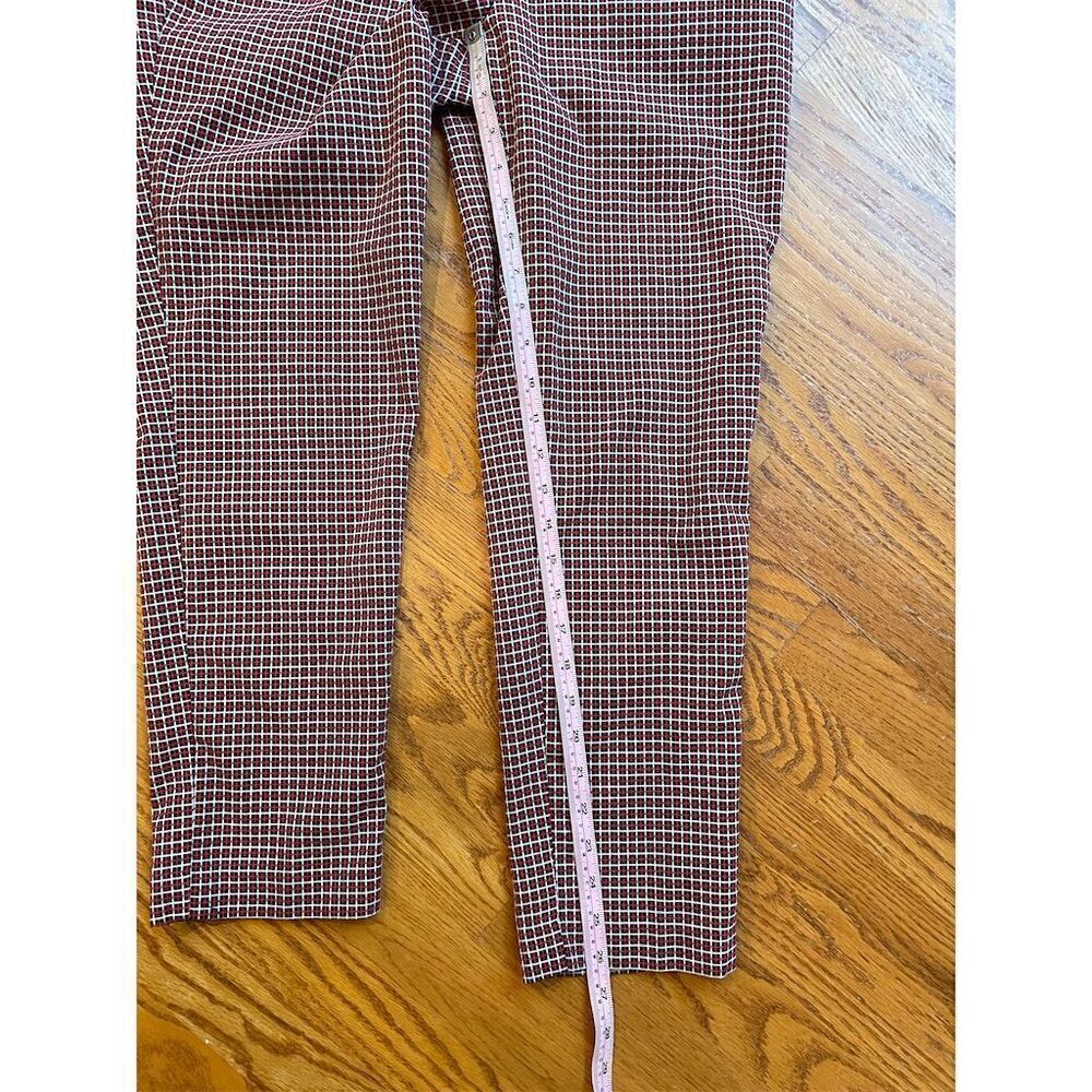 NY & Company Women's Plaid Dress Pants Size 6 Multicolor Straight Leg Casual - Picture 6 of 10